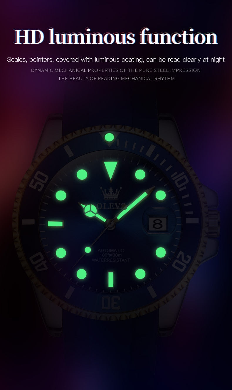 Automatic Waterproof Watch