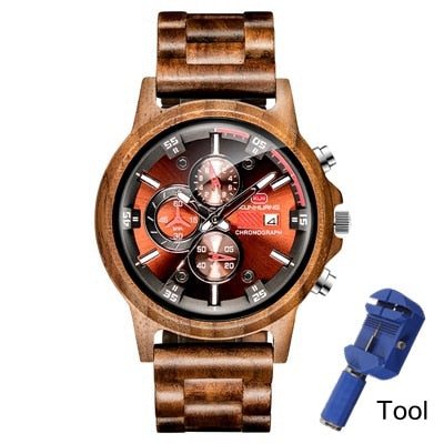 Multi-function Wooden Wristwatches