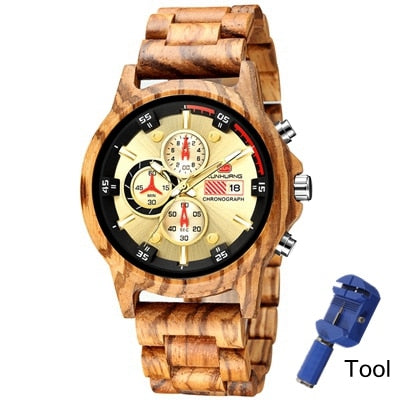 Multi-function Wooden Wristwatches