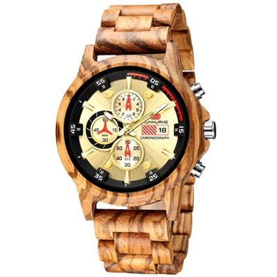 Multi-function Wooden Wristwatches