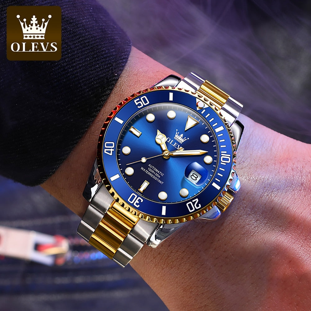 OLEVS New Men Watches Top Brand Luxury Casual Waterproof Luminous Green  Dial Men Quartz Wristwatches 3D Large Dial Watch for Men - AliExpress